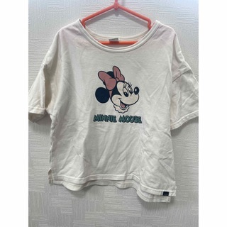 ディズニー(Disney)のミニー　プリントTシャツ　130(Tシャツ/カットソー)