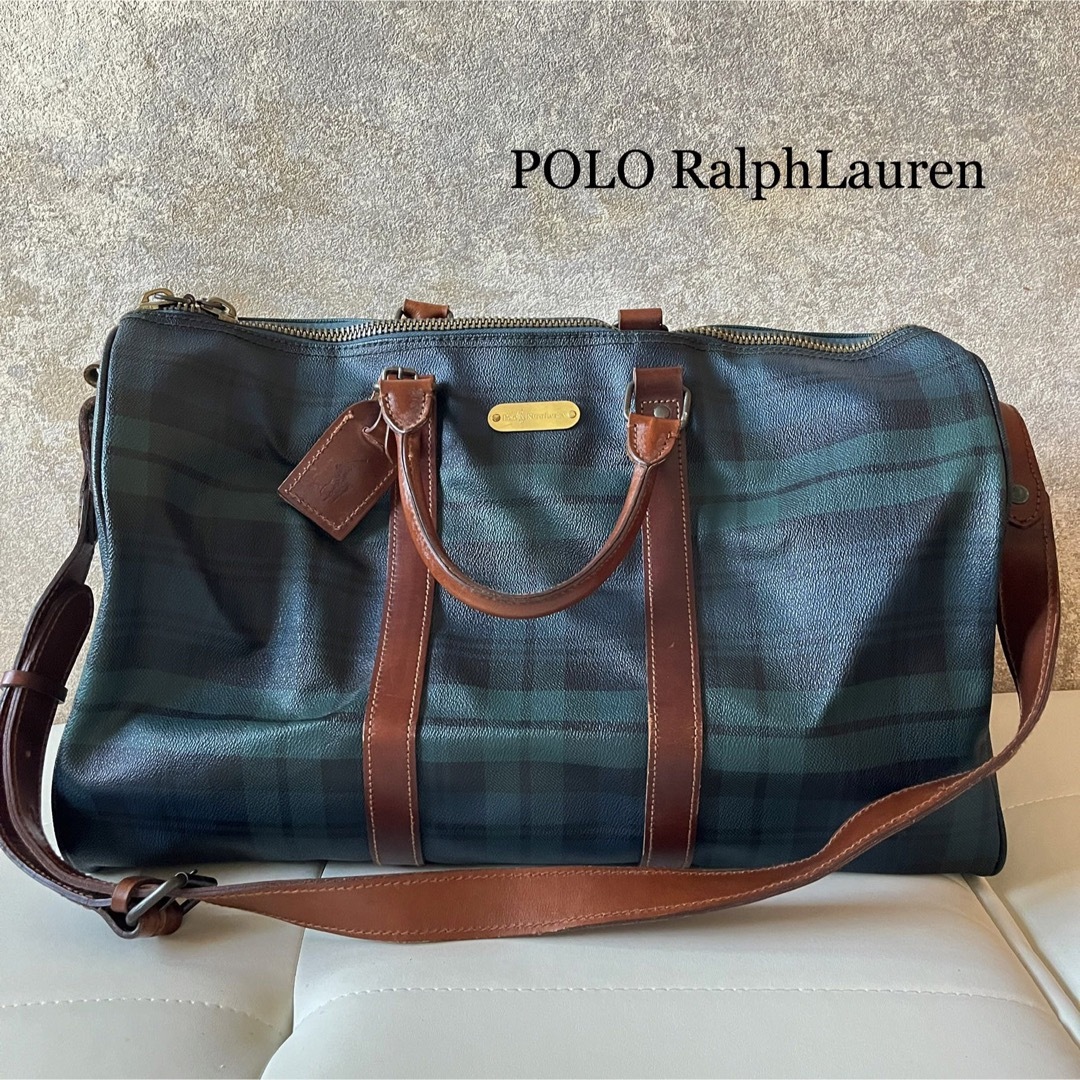 POLO RalphLauren ポロ ラルフローレン ボストンバッグ チェック jsco