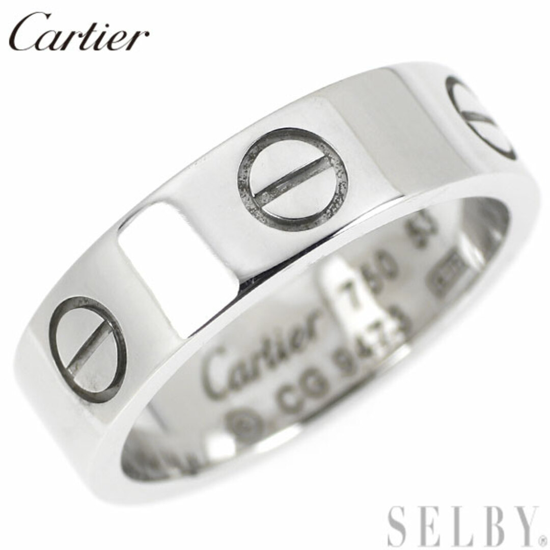 CARTIER ミニラブリング 1P ダイヤモンド #53 リング・指輪 K18WG レディース