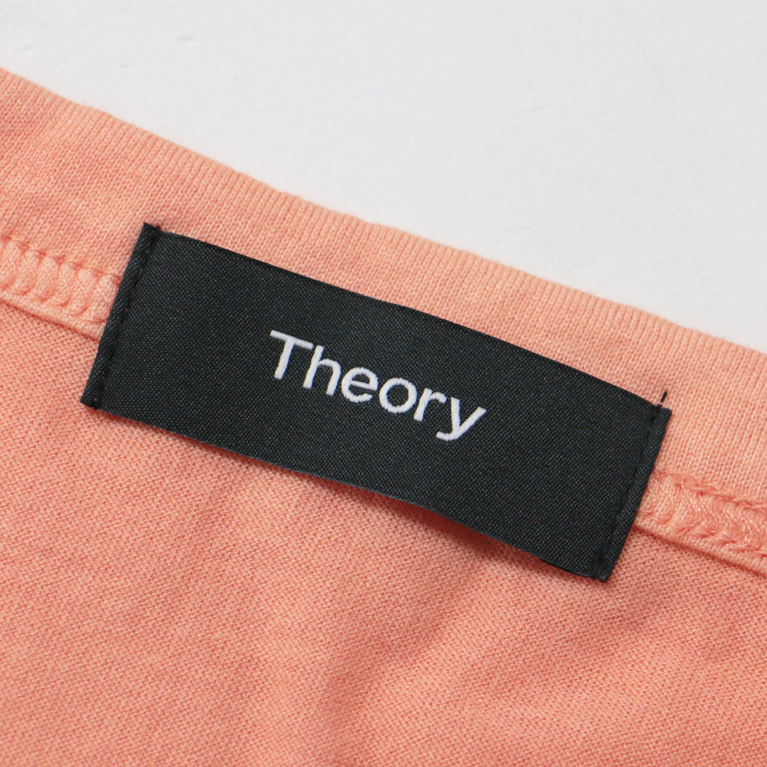 theory(セオリー)のTheory セオリー カットソー Tシャツ プルオーバー トップス オレンジ ホワイト 白 M クルーネック 半袖 グラデーション ポケット コットン 綿 おしゃれ シンプル きれいめ 大人女子 ブランド 上品 カジュアル ユニセックス 着回し【レディース】【中古】【美品】 レディースのトップス(Tシャツ(半袖/袖なし))の商品写真