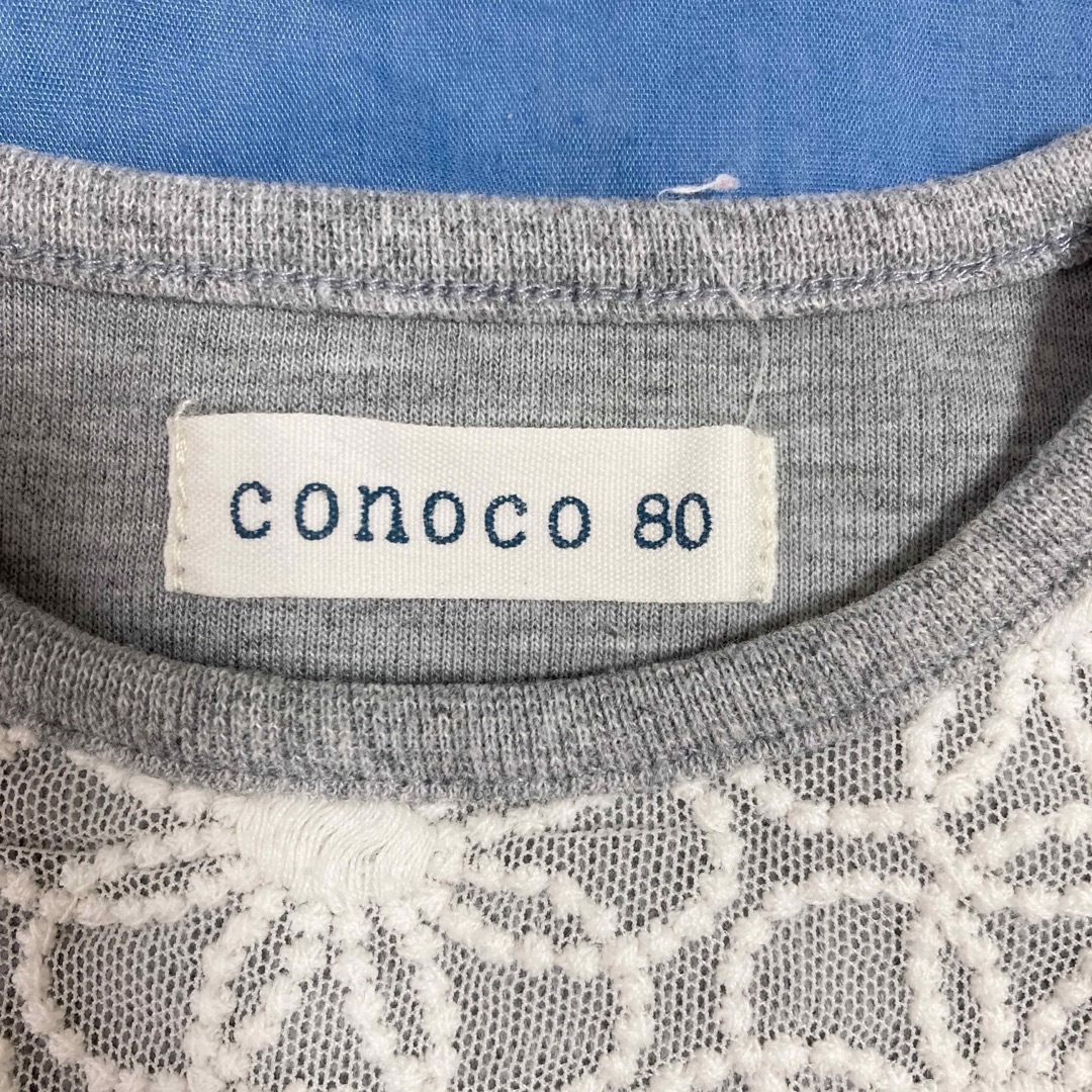 バースデイ(バースデイ)のconoco コノコ　ワンピース　80cm 女の子　バースデイ キッズ/ベビー/マタニティのベビー服(~85cm)(ワンピース)の商品写真