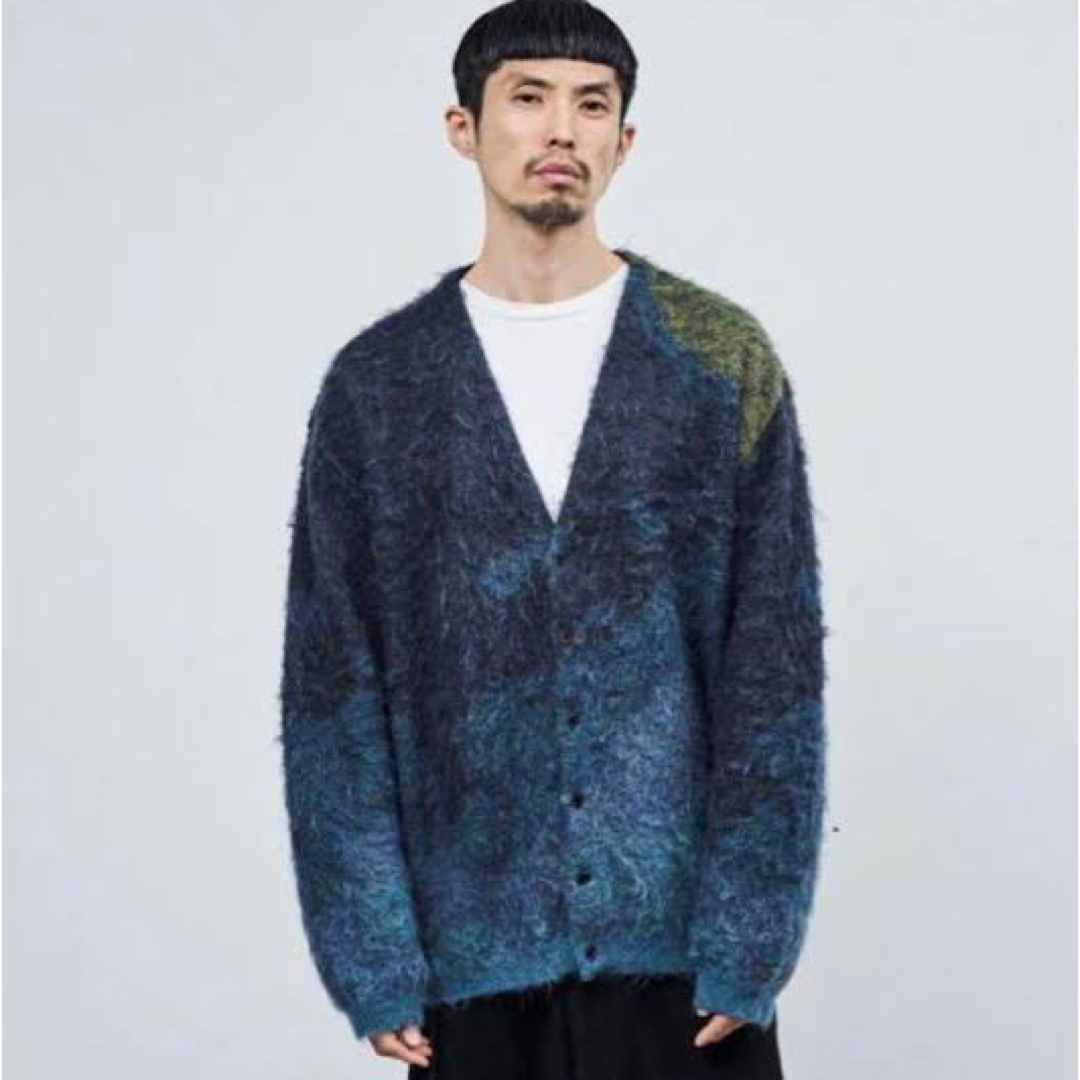 YOKE graphpaper MOHAIR JACQUARD CARDIGAN | www.innoveering.net