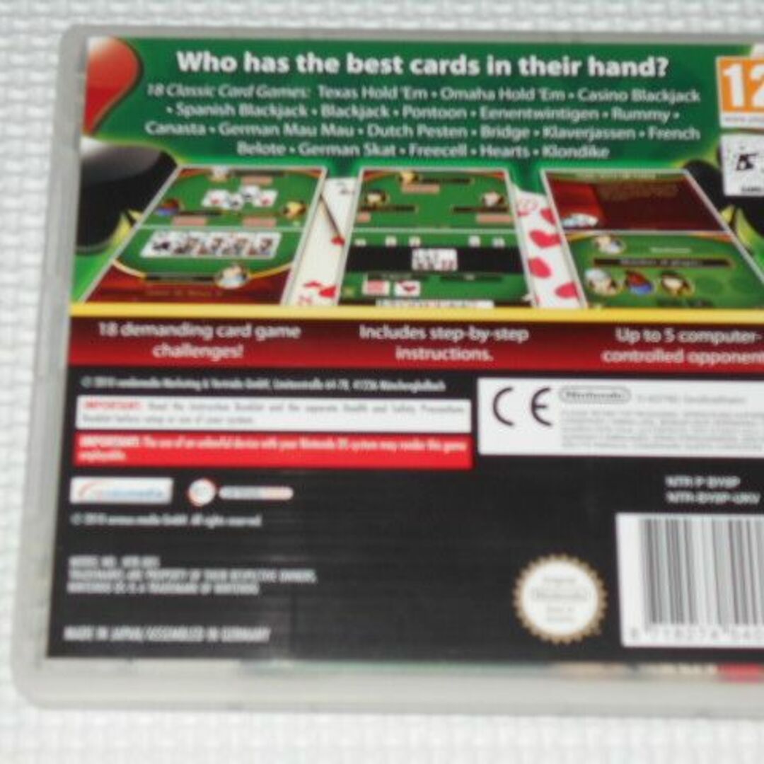 DS★18 CARD GAMES 海外版 EU版★箱付・説明書付・ソフト付