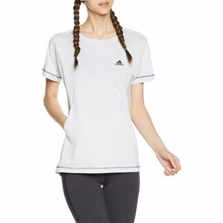 アディダス(adidas)の新品 L ★ adidas アディダス 半袖 Tシャツ EUA47 ライトグレー(Tシャツ(半袖/袖なし))