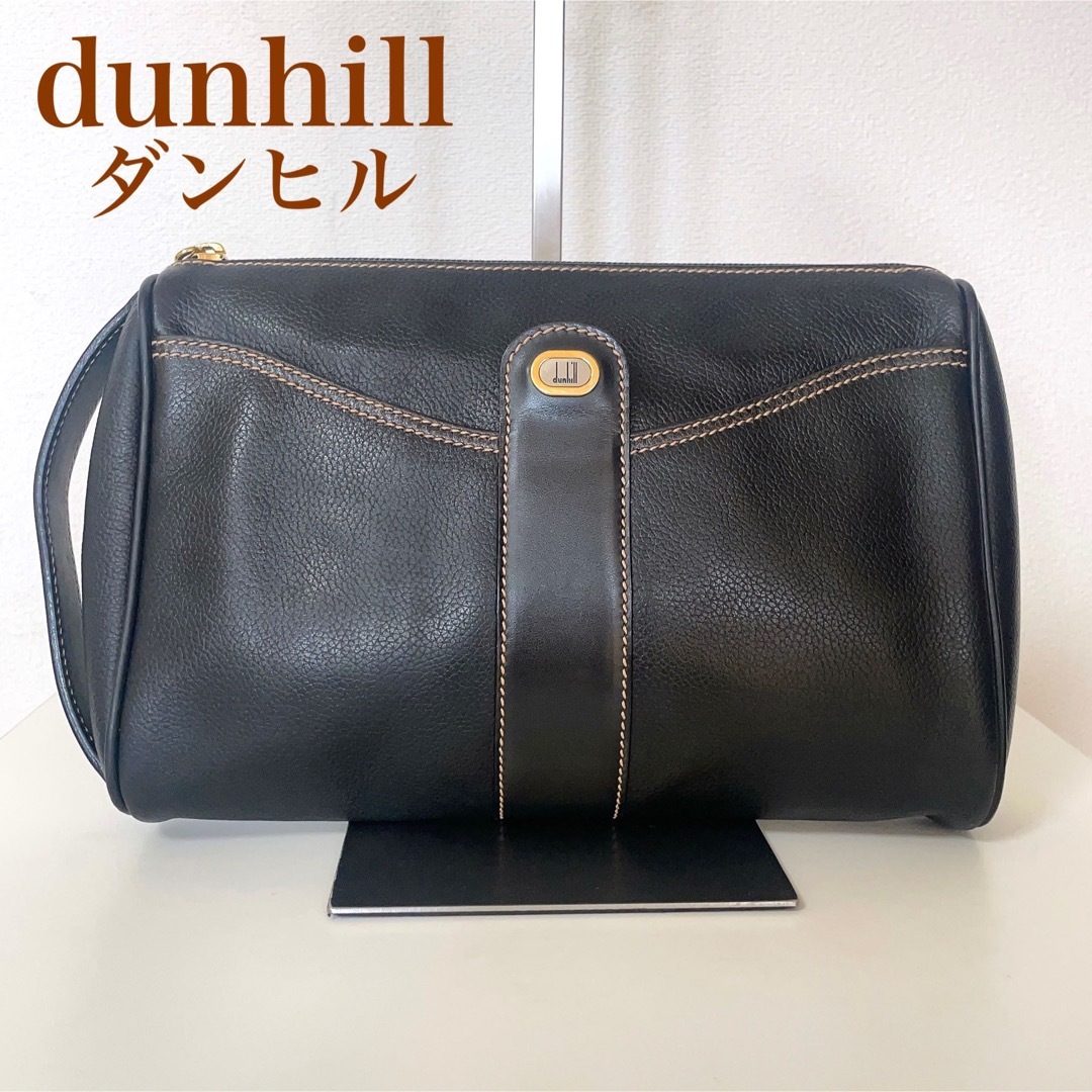 ★未使用に近い★dunhill　ダンヒル　クラッチバッグ　セカンドバッグ　黒