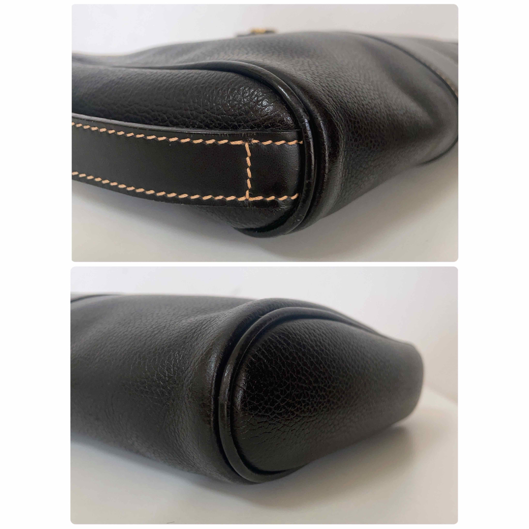 Dunhill(ダンヒル)の人気　ダンヒル　クラッチ　セカンドバッグ　ゴールド金具　レザー　黒　ブラック メンズのバッグ(セカンドバッグ/クラッチバッグ)の商品写真