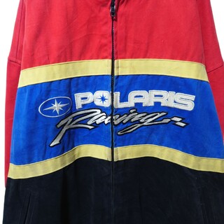【POLARIS RACING】ロゴ刺繍 レーシングジャケット S-106