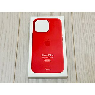 アップル(Apple)の新品未開封 iPhone13 Pro 純正シリコンケース レッド(iPhoneケース)