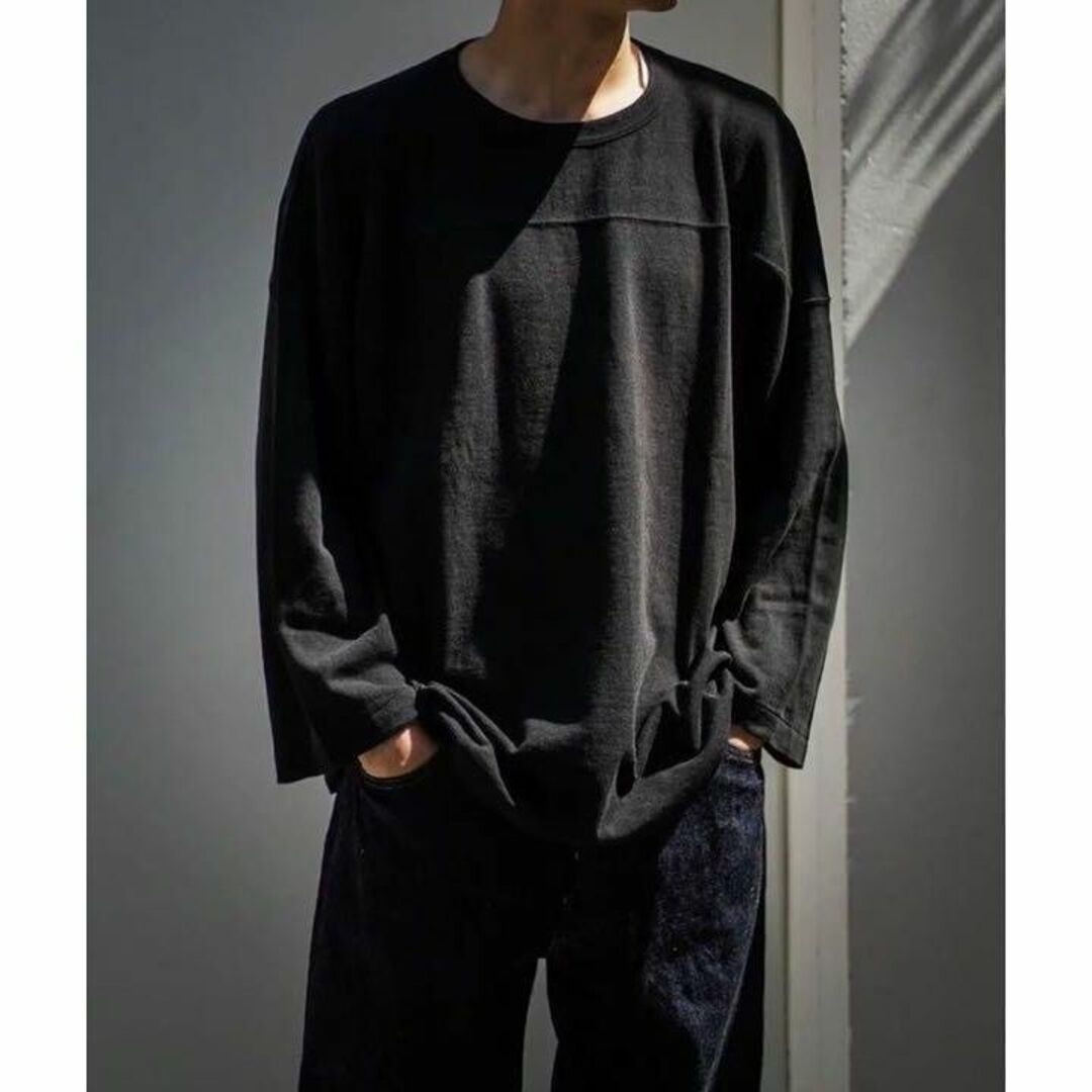22AW comoli ウールフットボールTシャツ NAVY 2 | フリマアプリ ラクマ