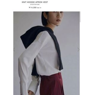 KNIT HOODIE APRON VEST アメリヴィンテージ