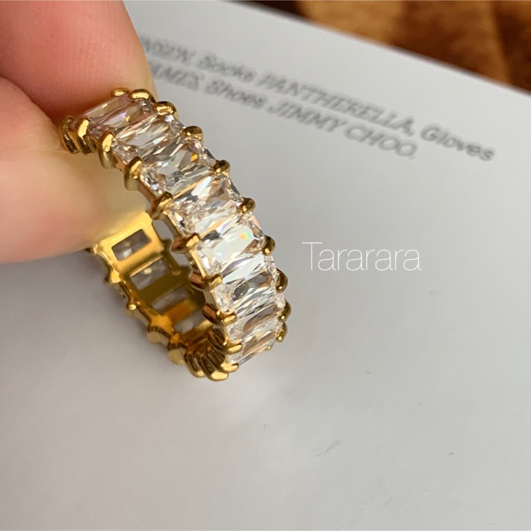 ゆきえ様●stainlessCzフルエタニティRing G●金属アレルギー対応 レディースのアクセサリー(リング(指輪))の商品写真