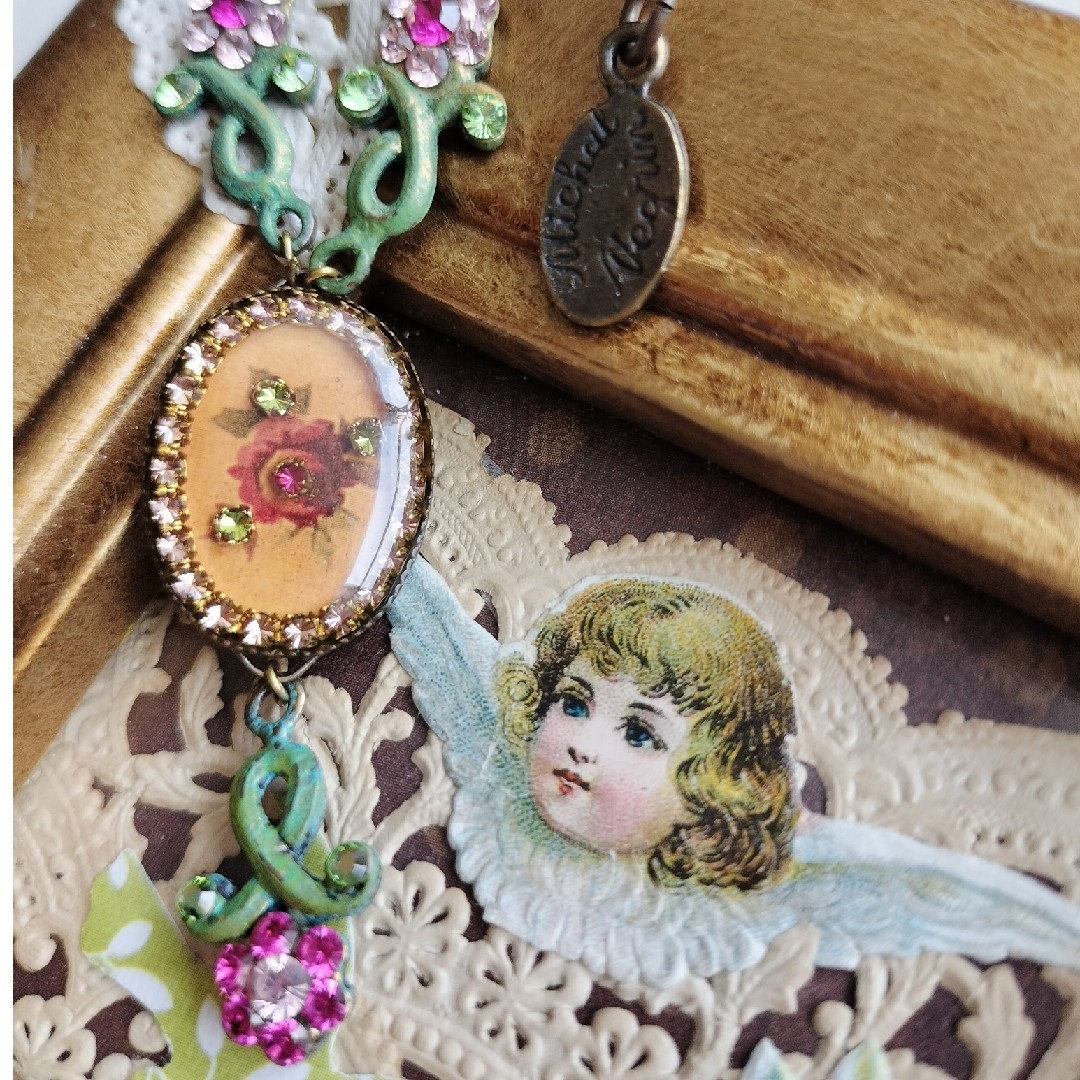 Michal Negrin ミハエルネグリン　レースネックレス　紫陽花