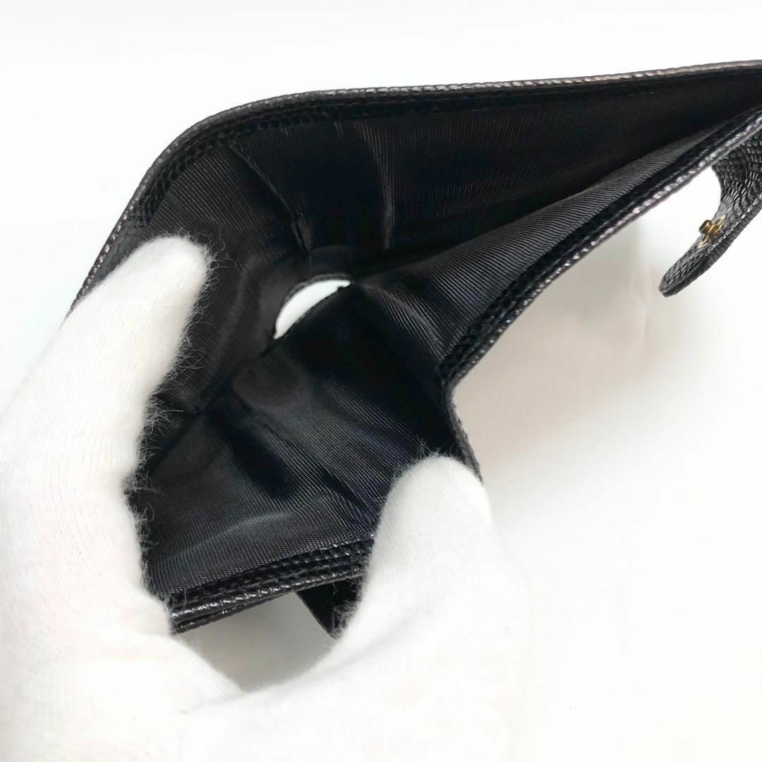 【ほぼ未使用】フェラガモ 二つ折り財布 ヴァラウォレット ミニ財布 ブラック