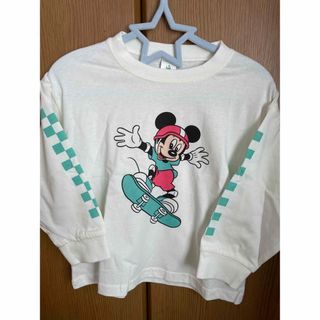 シマムラ(しまむら)のしまむら ミッキー mickey スケボー ロンT 100(Tシャツ/カットソー)