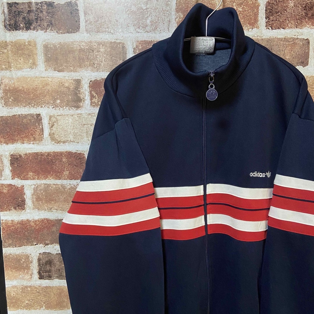 adidas - 【激レア】M12 80~90s adidas トラックジャケット ネイビー