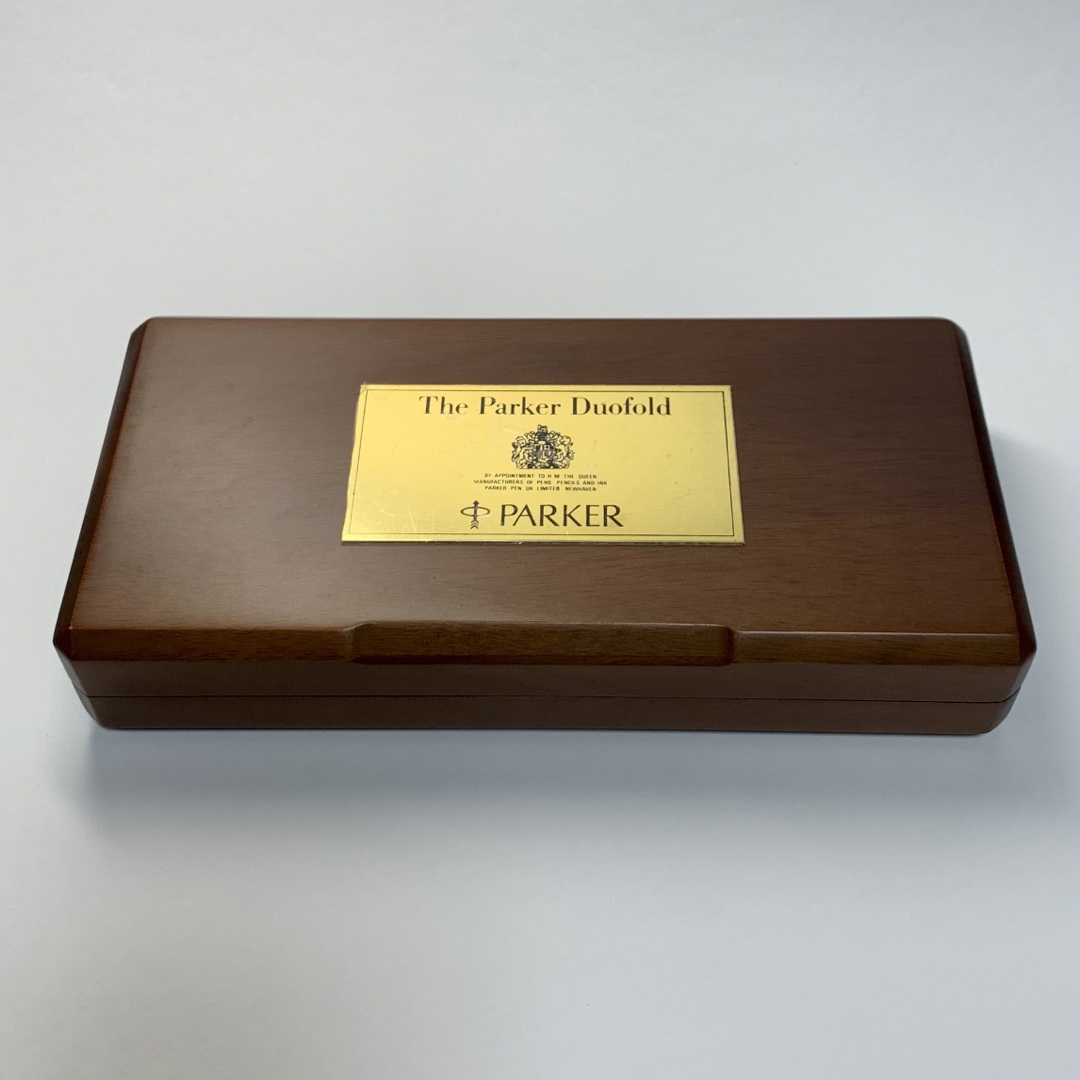 万年筆パーカー デュオフォールド 木製ケース 木箱 ペンケース