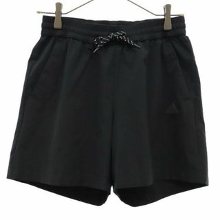 アディダス(adidas)のアディダス プリント トレーニングパンツ M ブラック adidas ショートパンツ スポーツ ウォームアップ ロゴ レディース 【中古】  【230831】(その他)