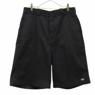 ディッキーズ(Dickies)のディッキーズ ワッペン ワーク ショートパンツ ハーフパンツ 36 ブラック DIckies ロゴ メンズ 【中古】  【230831】(ワークパンツ/カーゴパンツ)