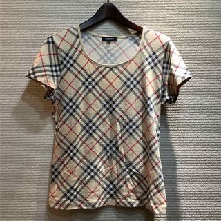 バーバリー(BURBERRY)の三陽商会 バーバリーロンドン BURBERRY チェック柄 Tシャツ ベージュ2(Tシャツ(半袖/袖なし))