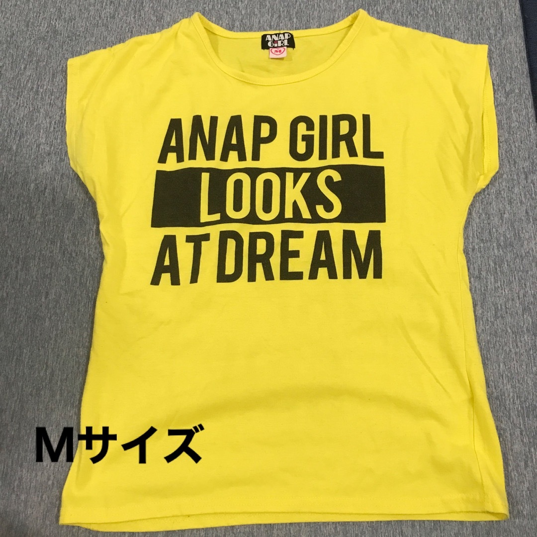 ANAP(アナップ)の女の子　Tシャツ　6枚セット150サイズ キッズ/ベビー/マタニティのキッズ服女の子用(90cm~)(Tシャツ/カットソー)の商品写真