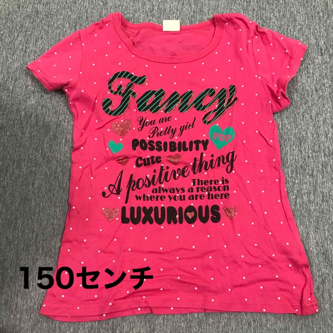 ANAP(アナップ)の女の子　Tシャツ　6枚セット150サイズ キッズ/ベビー/マタニティのキッズ服女の子用(90cm~)(Tシャツ/カットソー)の商品写真