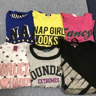 アナップ(ANAP)の女の子　Tシャツ　6枚セット150サイズ(Tシャツ/カットソー)