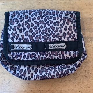 レスポートサック(LeSportsac)のレスポートサック　ヒョウ柄　ミラー付きポーチ(ポーチ)