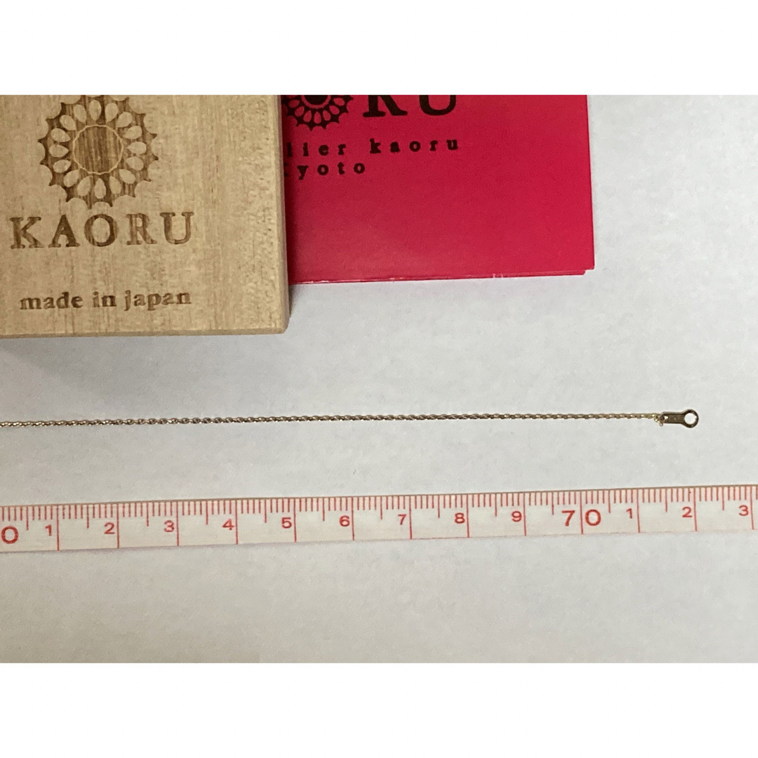 KAORU(カオル)の美品　カオル　kaoru フクロウ　ダイヤ　ロングネックレス　k10 PG レディースのアクセサリー(ネックレス)の商品写真