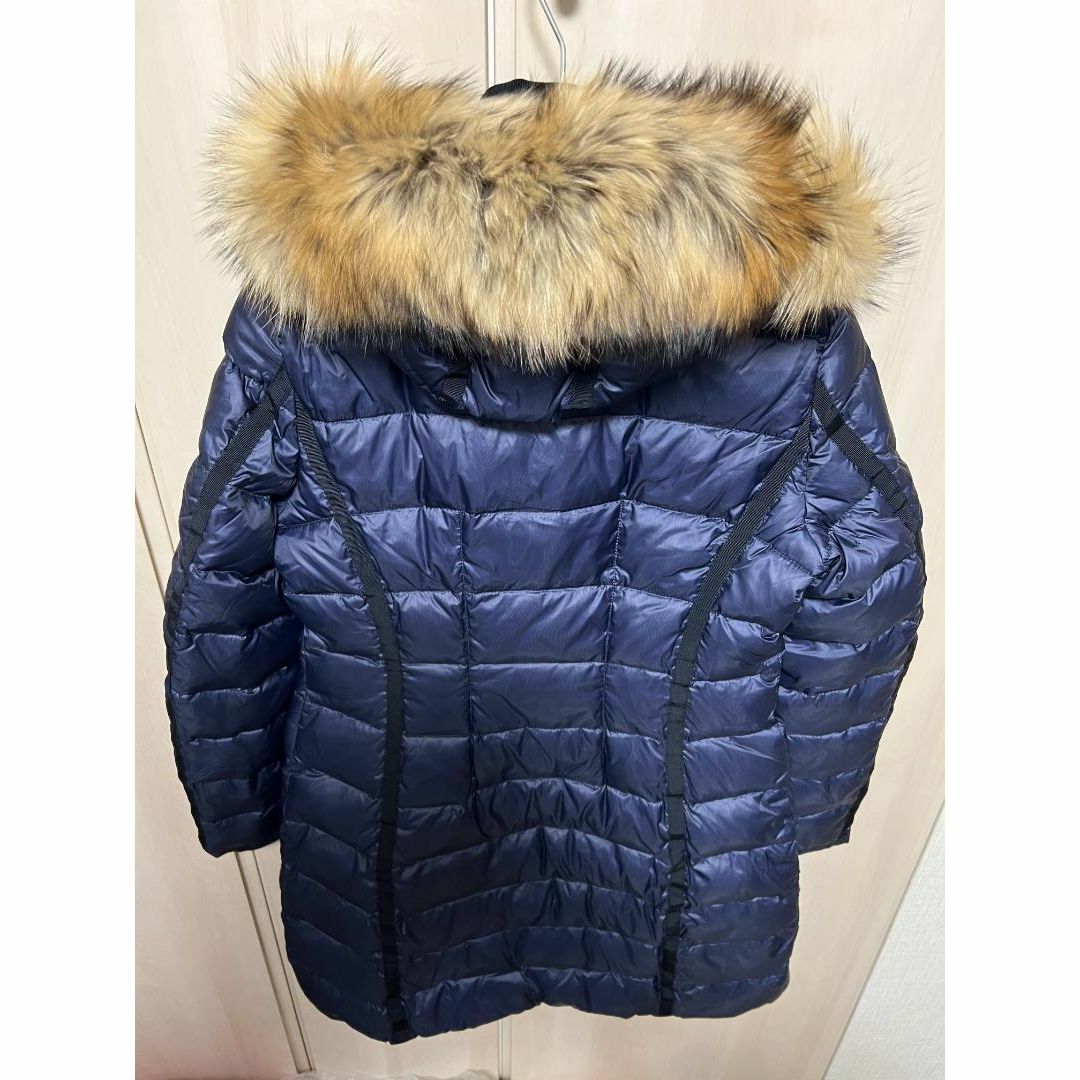 ※訳あり特価品！MONCLER HERMIFUR ダウンジャケット 1 紺　M