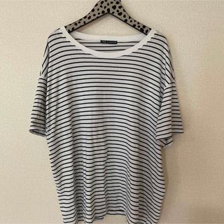 ザラ(ZARA)のZARA ❤️ ストライプ Tシャツ トップス XL(Tシャツ(半袖/袖なし))