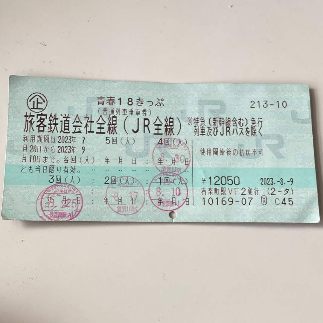 100%本物保証! 有楽町駅入場券切符。