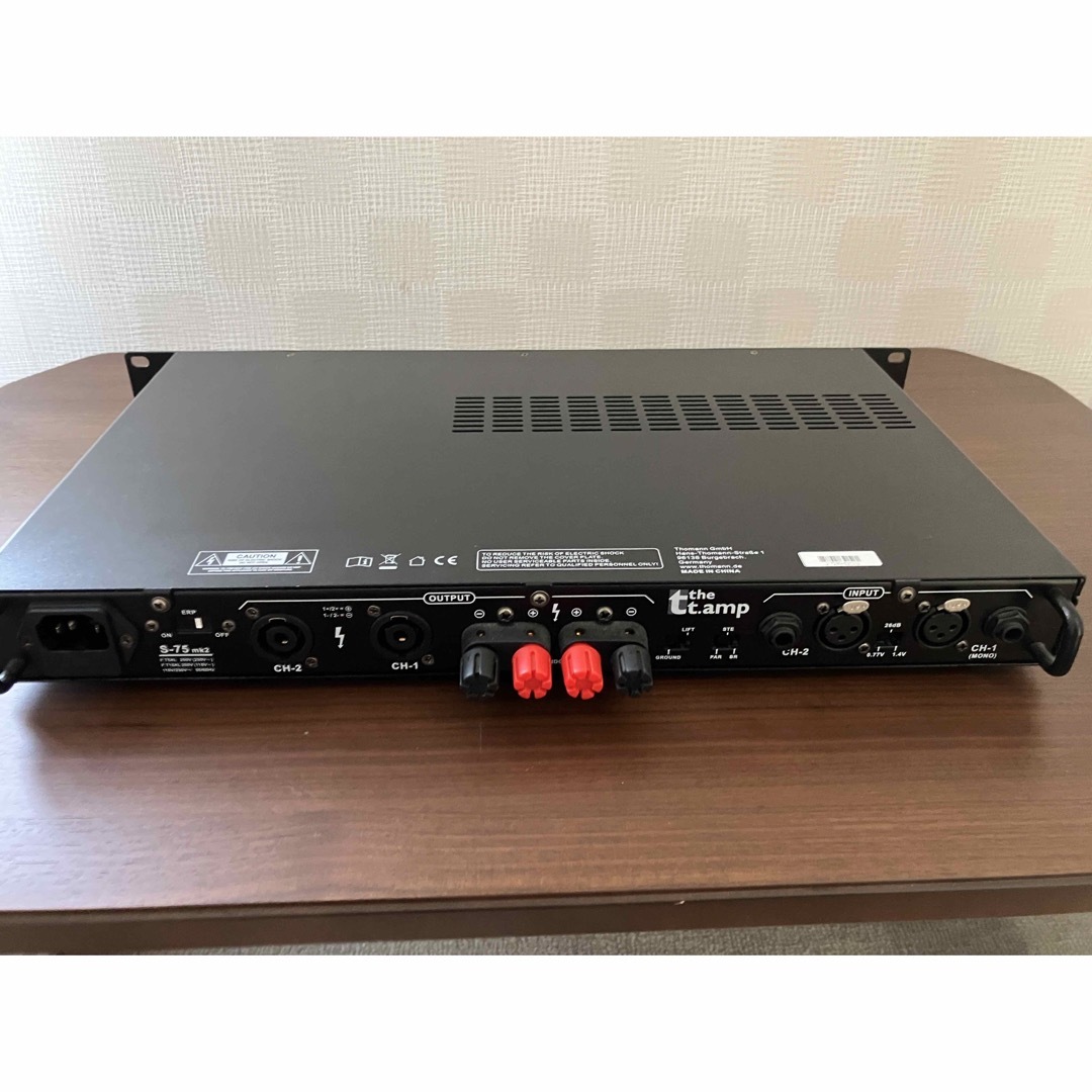 パワーアンプ thomann S-75mk2 procable パワーアンプ thomann S-75mk2 procable