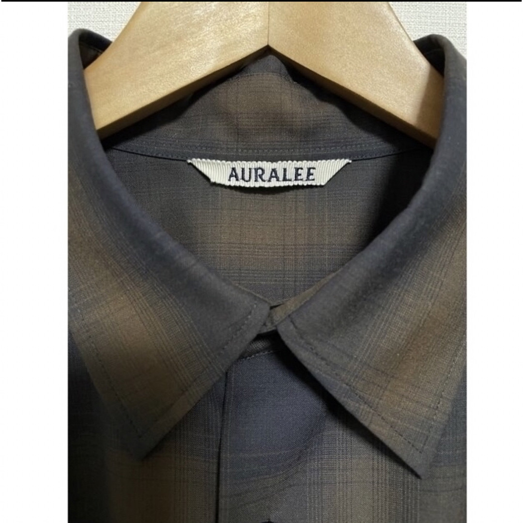 AURALEE(オーラリー)の23SS オーラリー　ウール　チェック　シャツ　5 メンズのトップス(シャツ)の商品写真