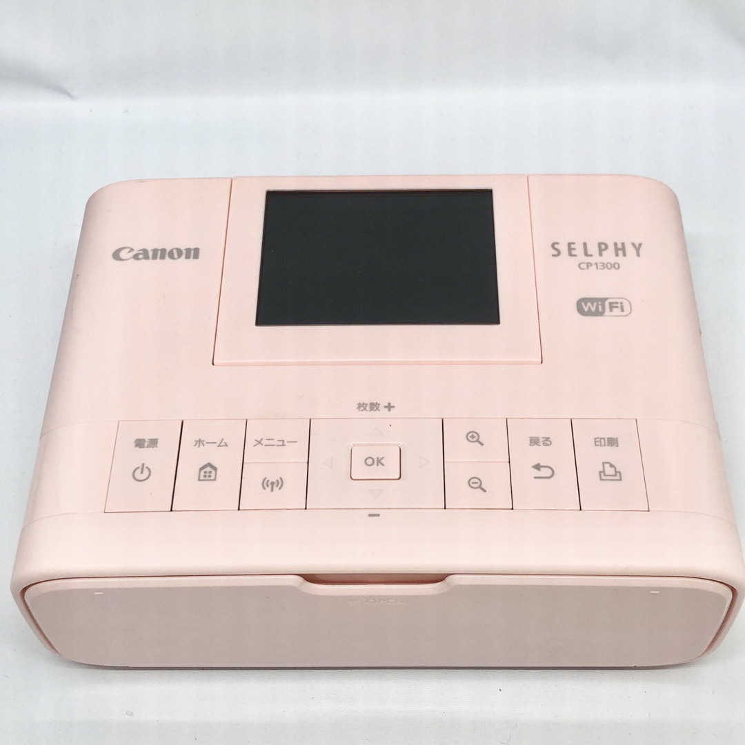 Canon(キヤノン)のキヤノン コンパクトフォトプリンター SELPHY CP1300 ピンク スマホ/家電/カメラのPC/タブレット(PC周辺機器)の商品写真