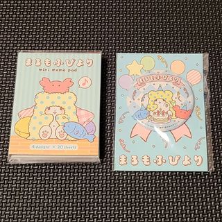 サンリオ(サンリオ)のまるもふびより★缶バッジ＆メモ帳セット(キャラクターグッズ)