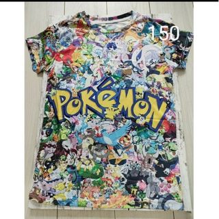 ポケモン　総柄　150 フルグラフィックtシャツ　150大人気　海外製品(Tシャツ/カットソー)