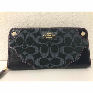 コーチ(COACH)のK 新品未使用 COACH コーチF53769  長財布 ネイビー(長財布)