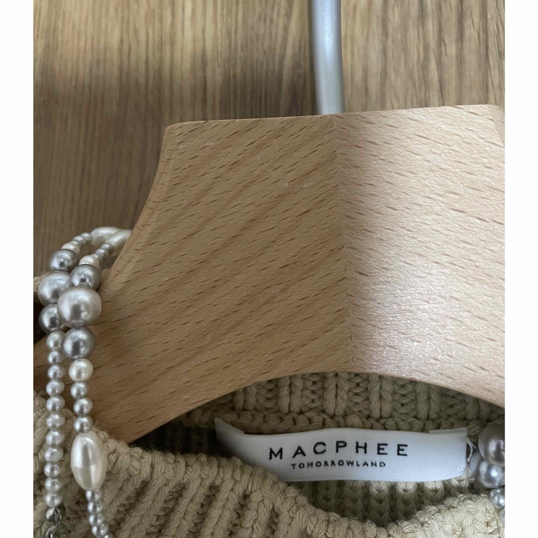 MACPHEE(マカフィー)のトゥモローランド マカフィーニット✨サイズS ベージュ レディースのトップス(ニット/セーター)の商品写真