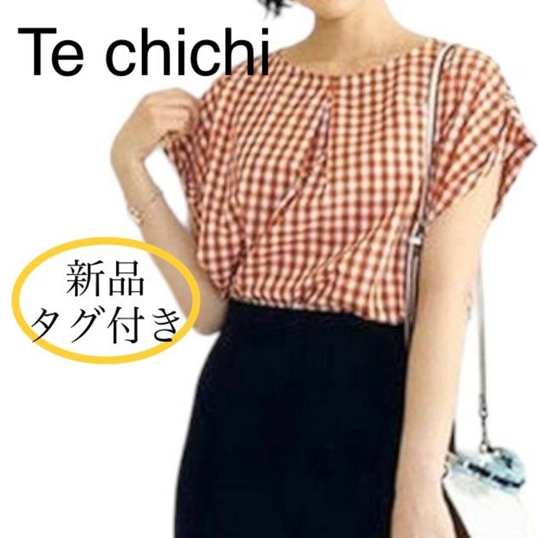 Techichi(テチチ)の新品タグ付き テチチ ギンガムチェックアソートブラウス レディースのトップス(シャツ/ブラウス(半袖/袖なし))の商品写真