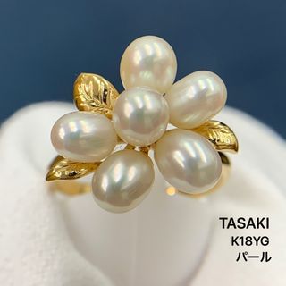 タサキ(TASAKI)のタサキ　K18YG パール　田崎　TASAKI リング　指輪(リング(指輪))