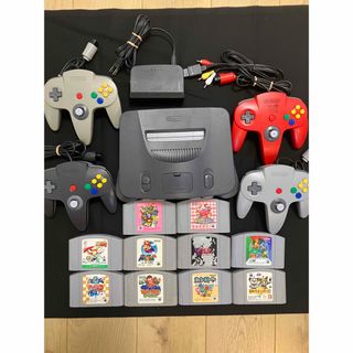 NINTENDO 64 - ニンテンドー64 本体 人気ソフト10本 すぐ遊べるの通販
