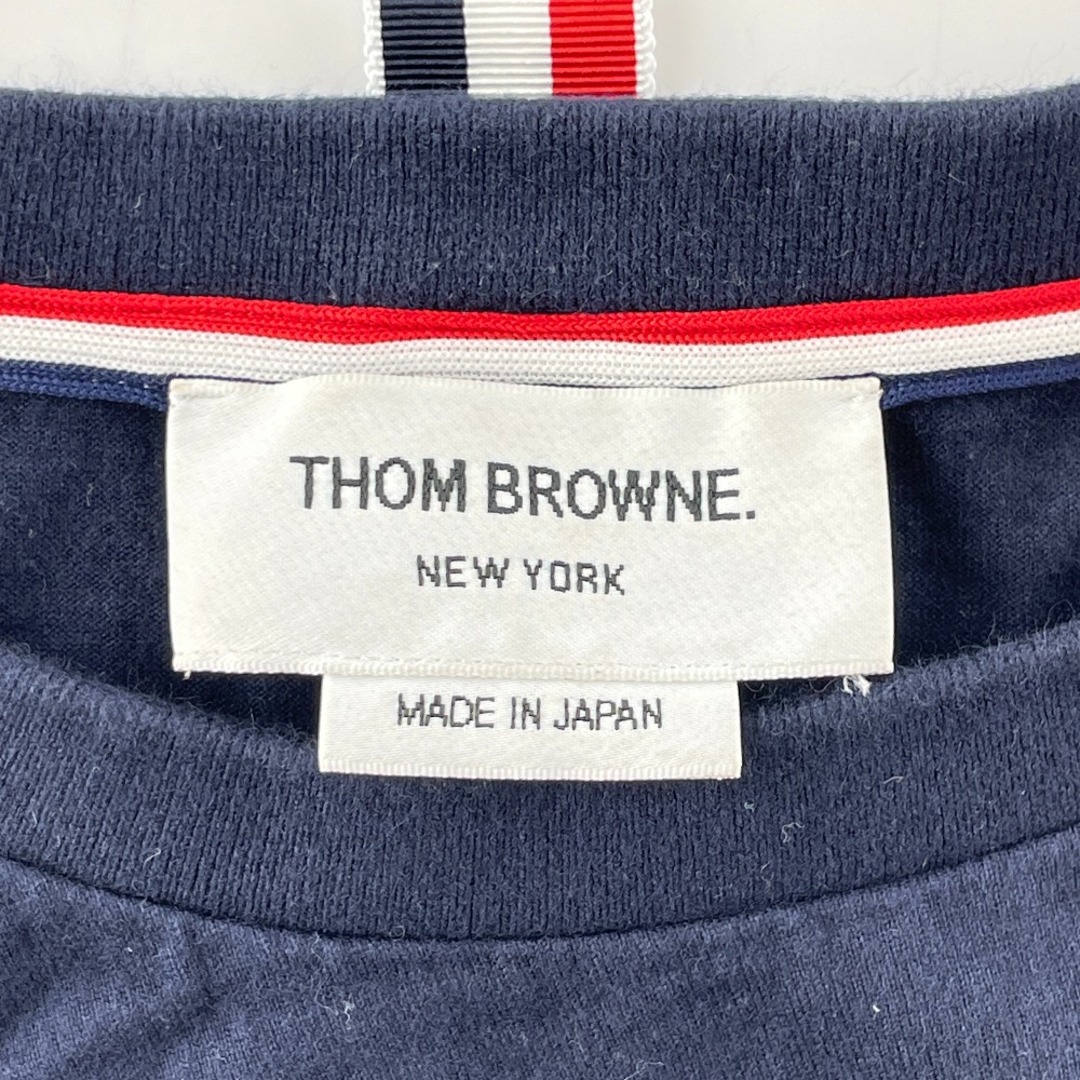 THOM BROWNE(トムブラウン)のトムブラウン 【国内正規】MJS117A サイドトリコロール ロングTシャツ/ 2 メンズのトップス(Tシャツ/カットソー(七分/長袖))の商品写真