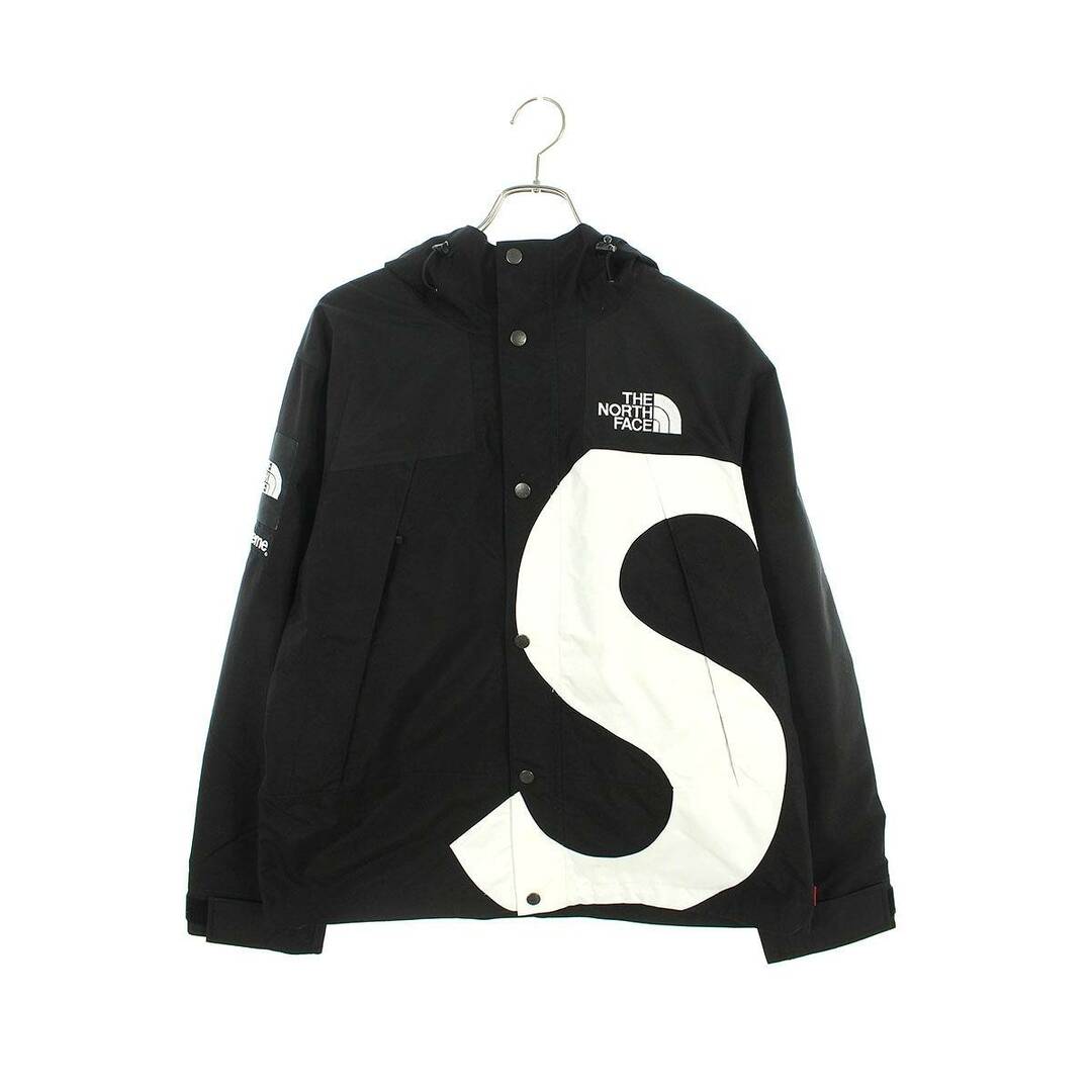 シュプリーム　黒s SUPREME S Logo Mountain Jacket