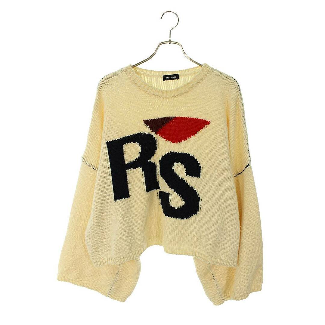 RAF SIMONS(ラフシモンズ)のラフシモンズ  CROPPED OVERSIZED RS SWEATER RSロゴクロップドオーバーサイズニット メンズ M メンズのトップス(ニット/セーター)の商品写真