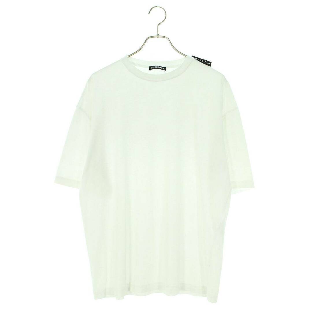 バレンシアガ  19SS  578139 TEV18 ショルダータグロゴオーバーサイズTシャツ メンズ S