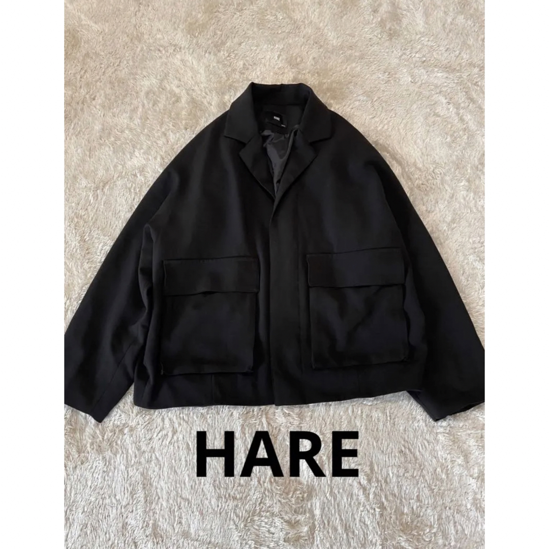 HARE ハレ フェイクレザー ジャケット ショート丈