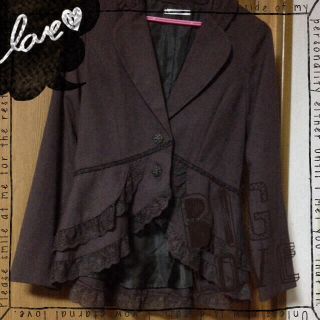 アクシーズファム(axes femme)の新品♡フリルジャケット♡激安(ノーカラージャケット)