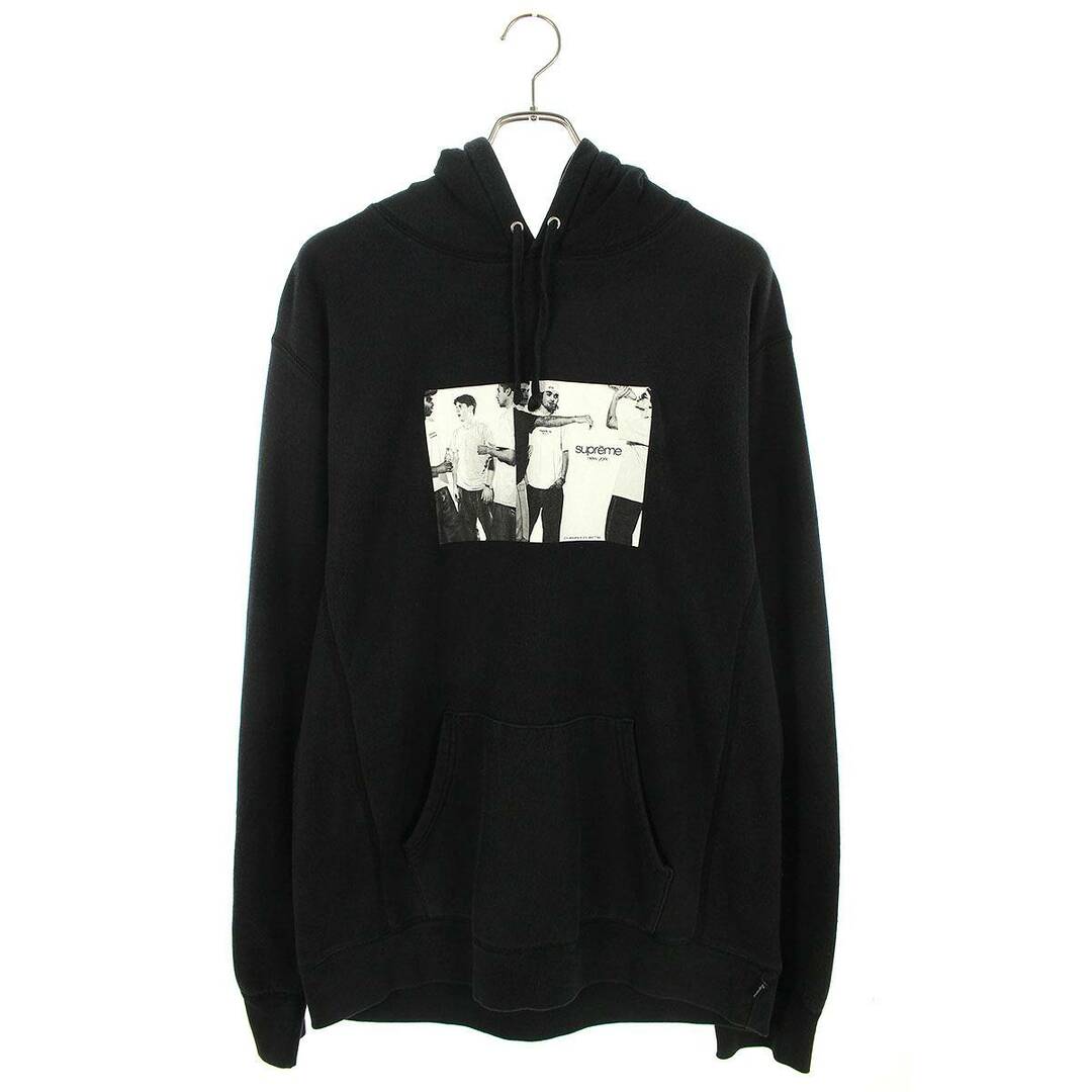 シュプリーム  19SS  Classic Ad Hooded Sweatshirt フォトプリントプルオーバーパーカー メンズ XL