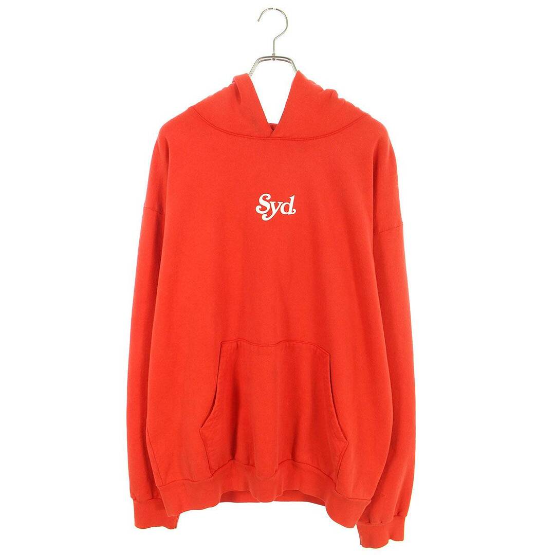 ガールズドントクライ Girls Dont Cry  syd LOGO HOODIE ロゴプリントプルオーバーパーカー メンズ XL