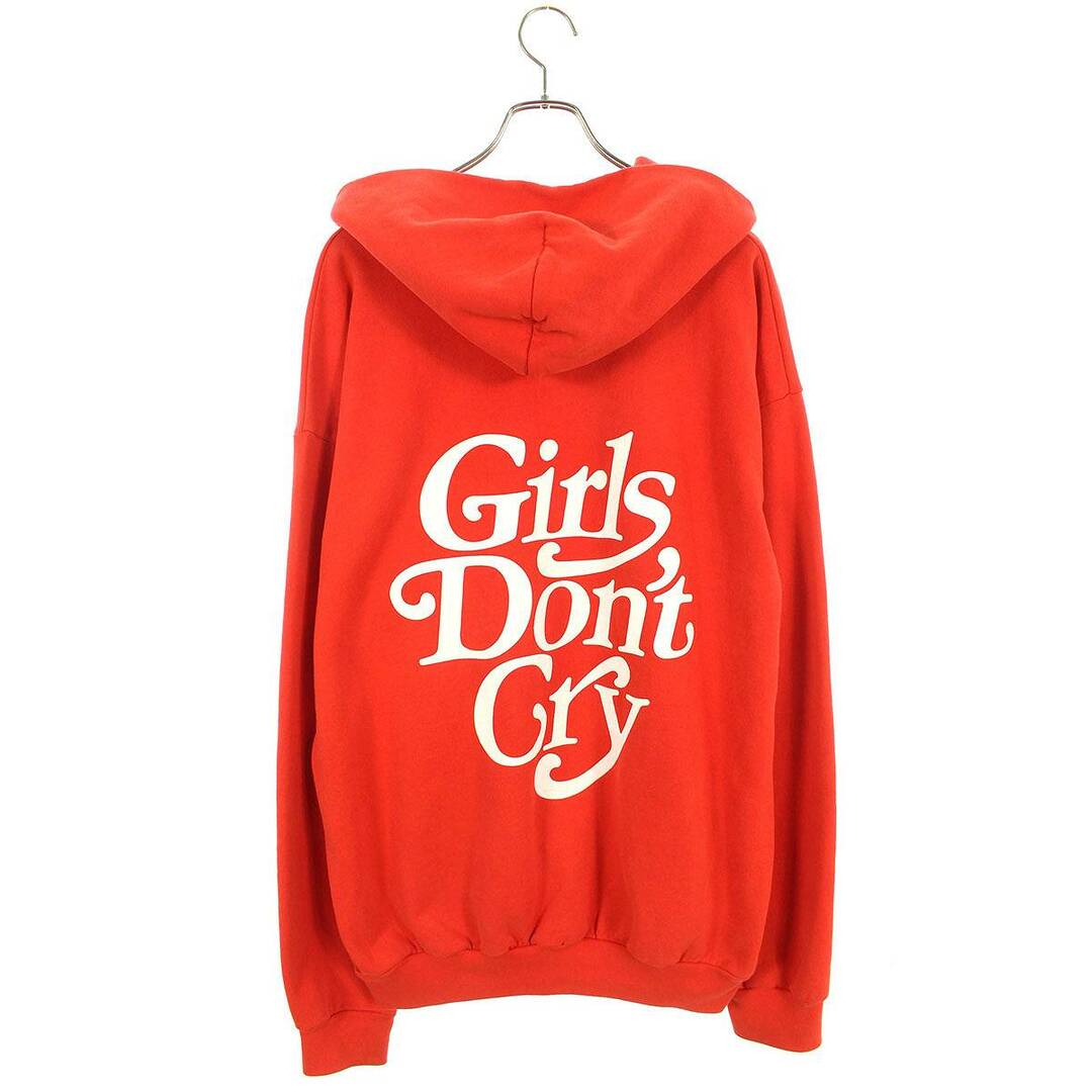 ガールズドントクライ Girls Dont Cry  syd LOGO HOODIE ロゴプリントプルオーバーパーカー メンズ XL